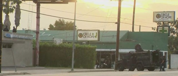 Burglary Suspects Barricaded In Northridge Pot Dispensary 