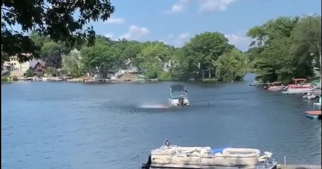 'What Is It?' Video Shows Apparent Waterspout Battering Boat On Lake