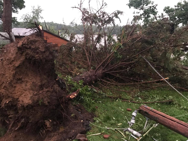 Storm damage near Bone Lake (credit: Washington County Sheriff's Office) 