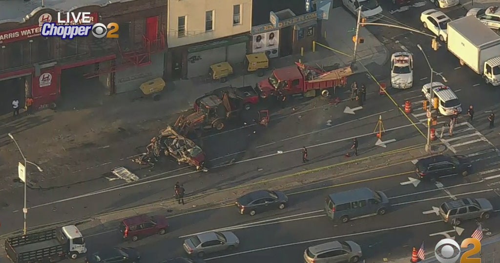 1 Dead, 1 Injured After Minivan Crashes Into Construction Vehicle In Brooklyn CBS New York