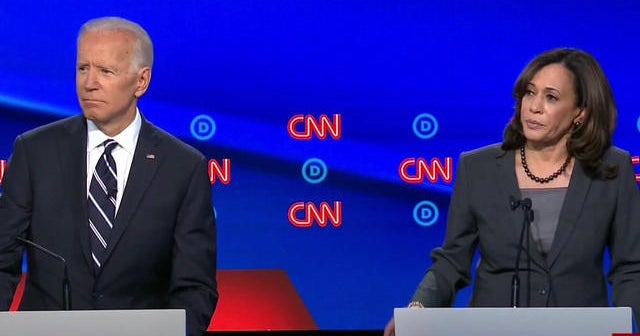 2020 hopefuls take aim at Joe Biden in Democratic debate - CBS News