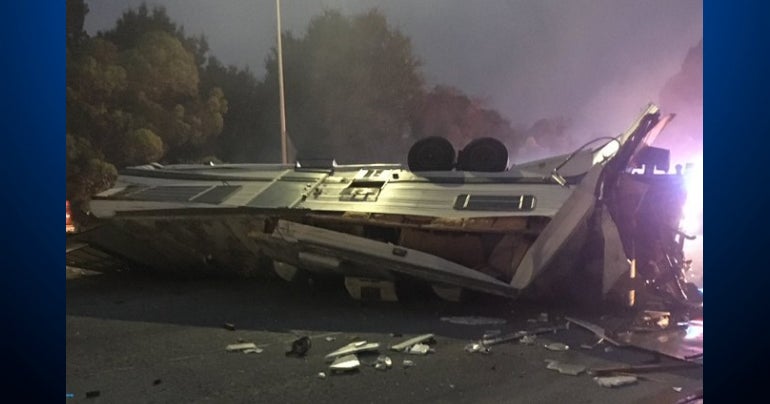 All Lanes Of Eastbound I-580 In Oakland Open After Trailer Crash - CBS ...