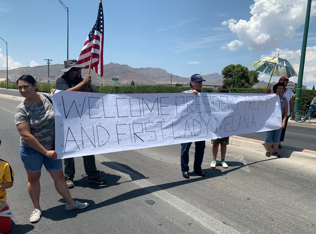 Trump supporters in El Paso 