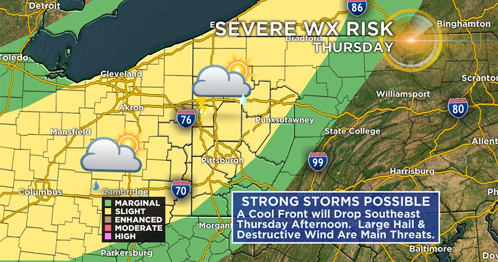 Pittsburgh Weather: Spotty Storms Today, Risk Of Severe Weather ...