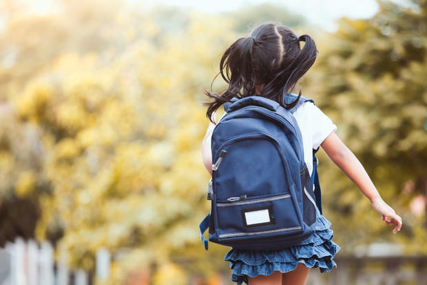 child with backpack - school - education 