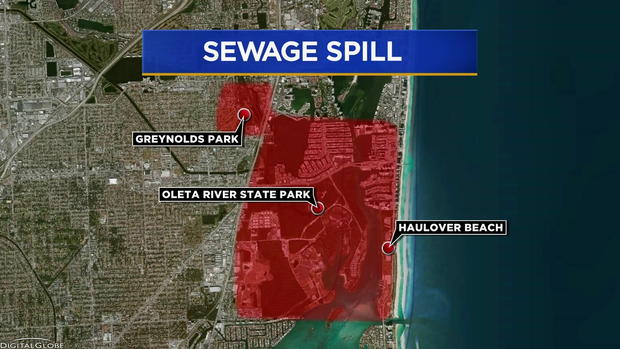 Sewage Spill map 
