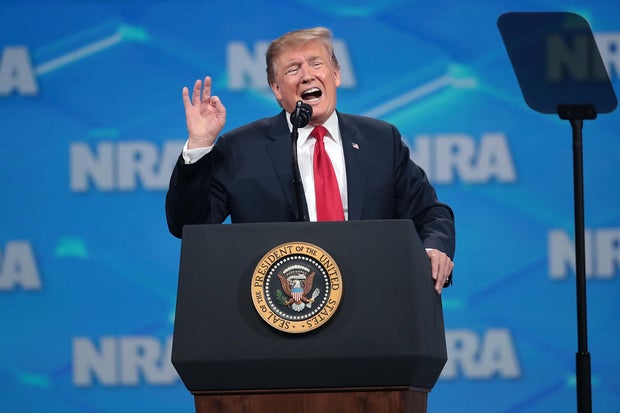 President Trump And Other Notable Leaders Address Annual NRA Meeting