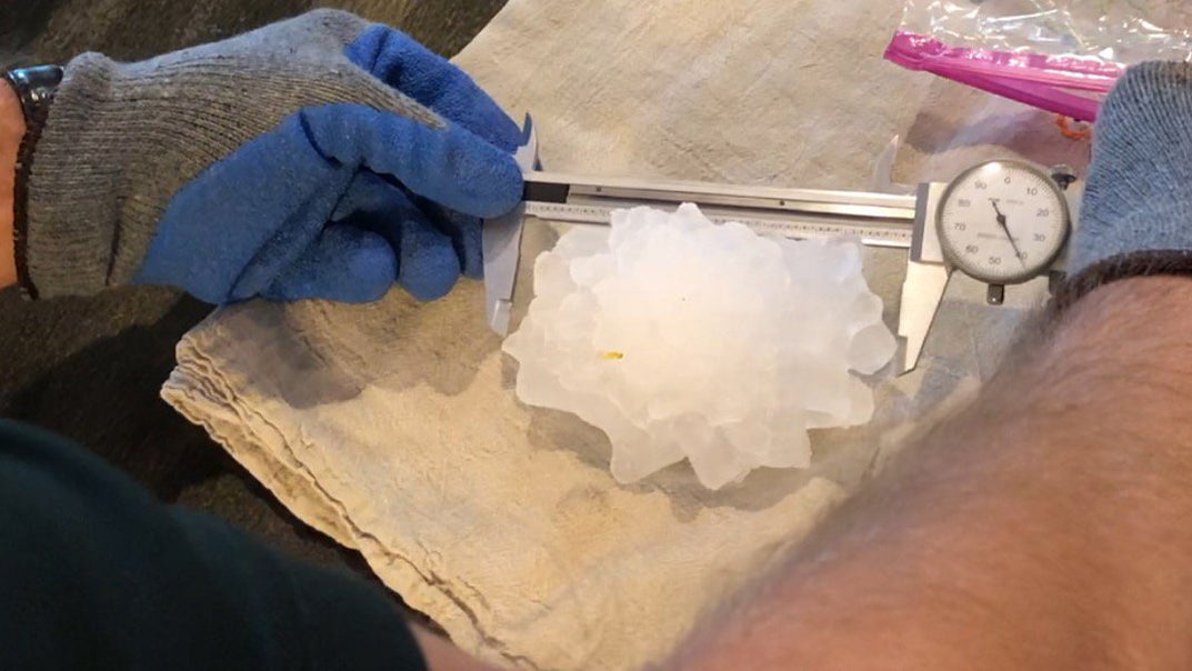 Largest Hail In Colorado's History Recorded In Bethune CBS Colorado