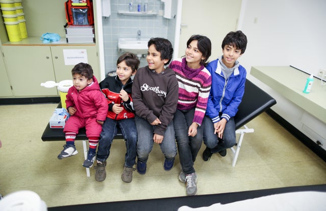 Vaccination of refugees in Berlin 