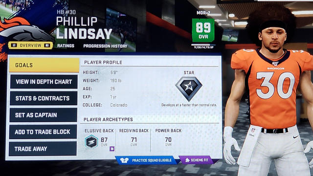 Broncos, Phillip Lindsay think his 'Madden 20' avi looks nothing