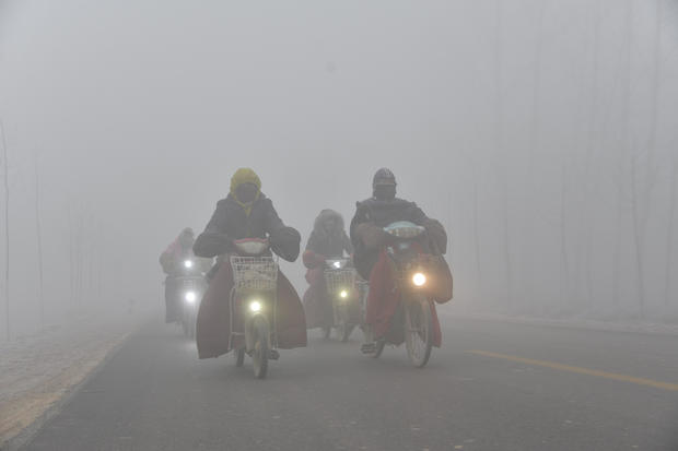 Heavy Smog Strikes North China 