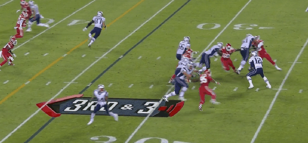 Tom Brady in Kansas City in 2014 