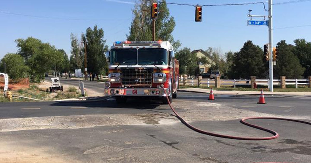 Streets Reopen After Gas Line Break In Broomfield CBS Colorado