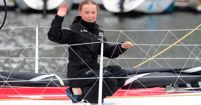 Greta Thunberg reaches NYC after sailing across the Atlantic CBS News