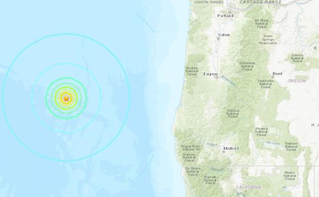 Magnitude 6.3 Quake Strikes Off Oregon Coast 
