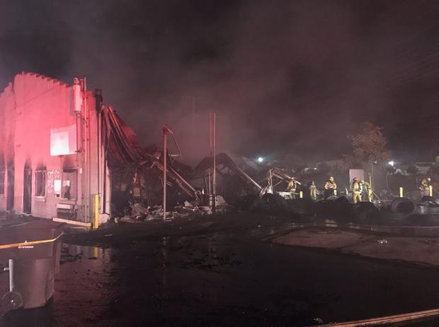 Tire Storage Facility Goes Up In Flames In Riverside 
