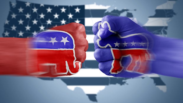 Democrats - Republicans 