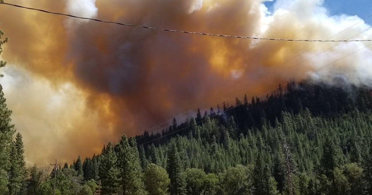 Wildfire In California Gold Country Grows Overnight - CBS Sacramento