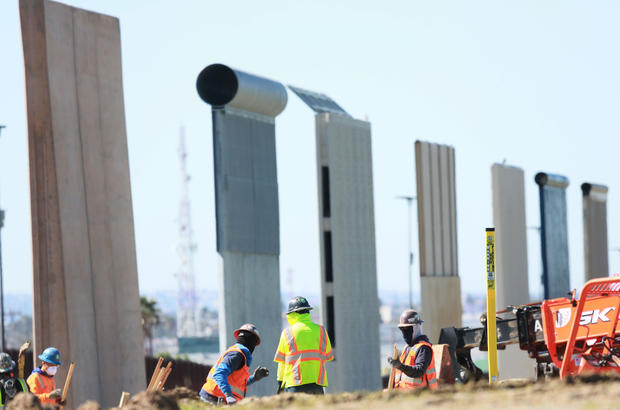 Construction Continues On Secondary Border Wall On California-Mexico Border 