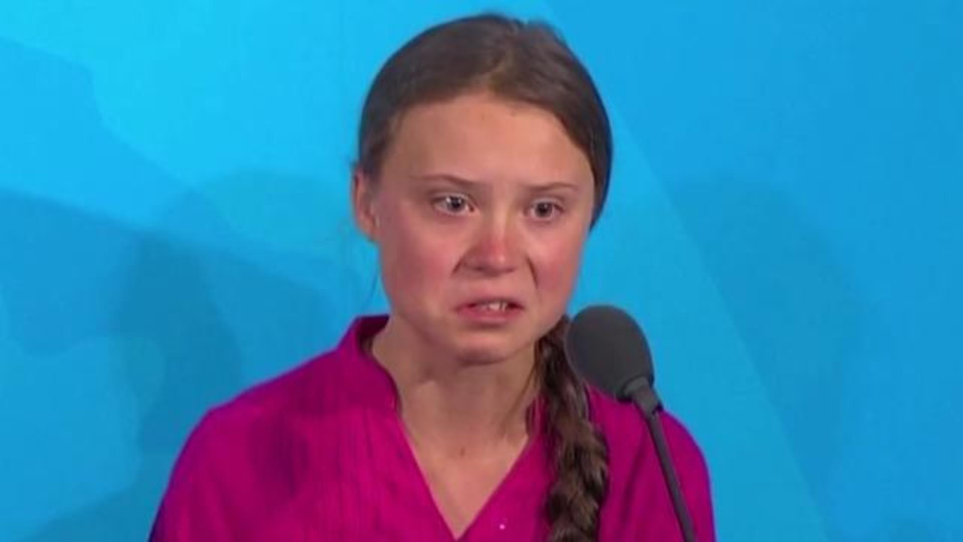 Teen climate activist Greta Thunberg scolds world leaders at the