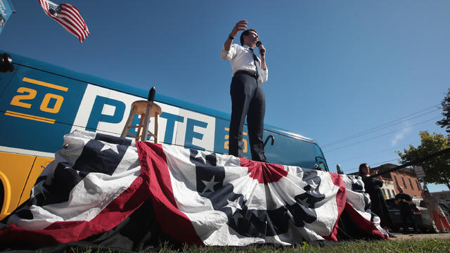 Democratic Presidential Candidate Pete Buttigieg Goes On Four Day Bus Campaign Swing Through Iowa 