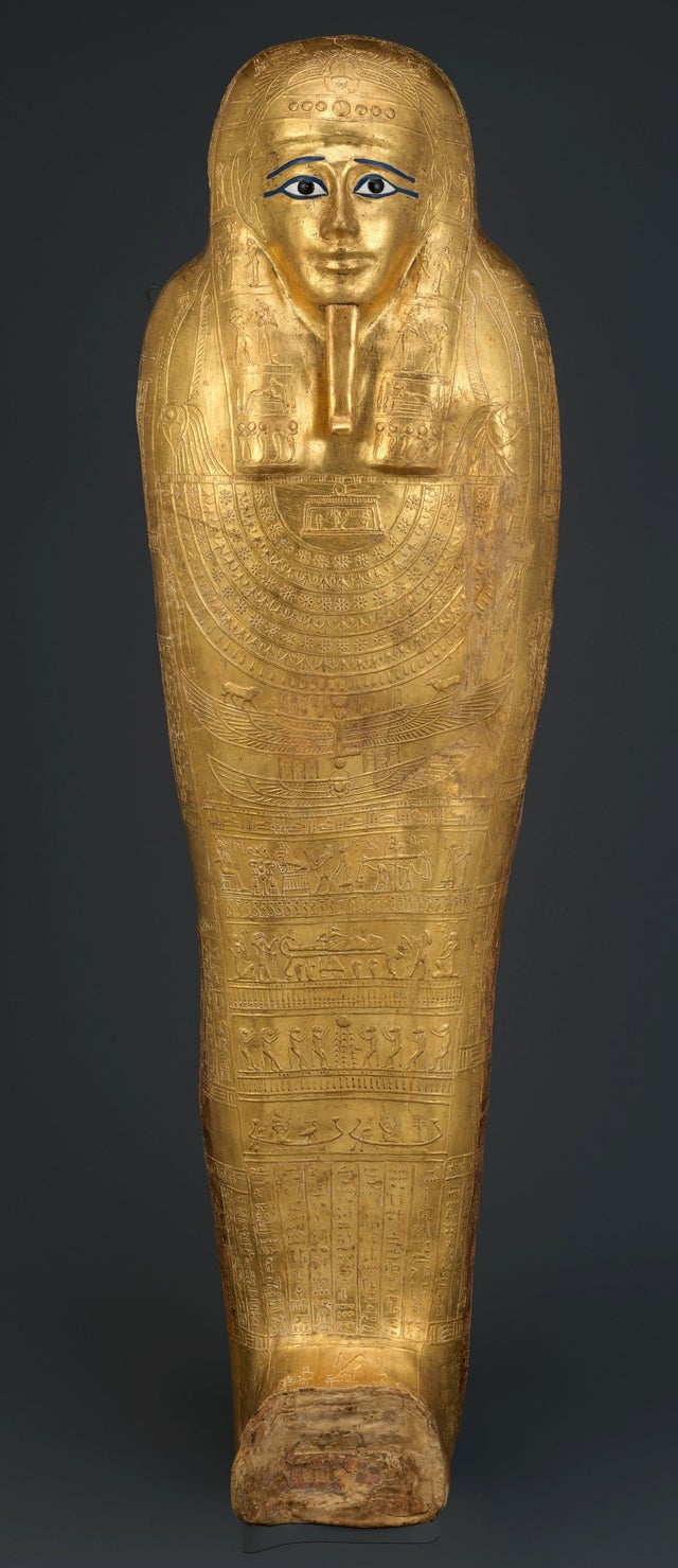 THE EGYPTIAN COLLECTIN コフィン＆マミーゴールド Stolen ancient Egyptian coffin on display at New York's