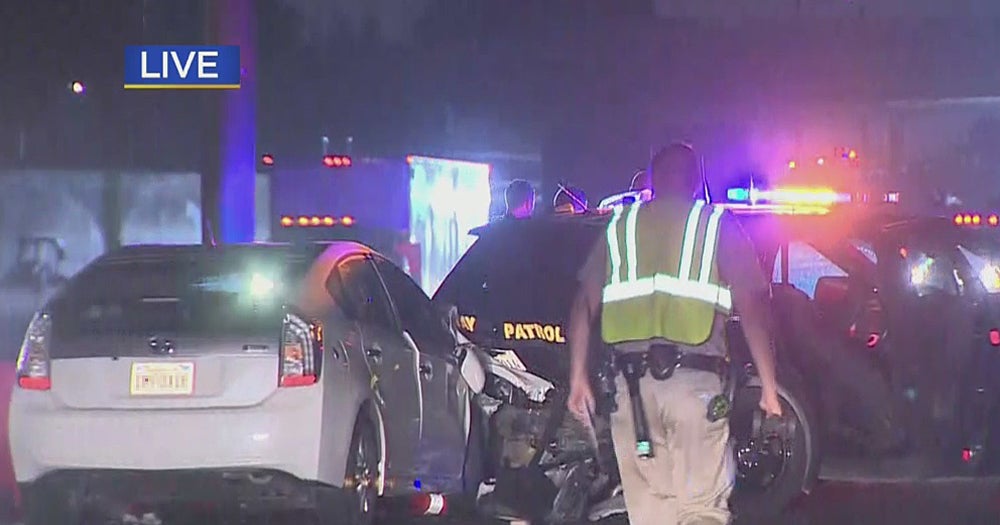 2 CHP Officers, 2 Drivers Injured In Possible DUI Crash On 405 Freeway