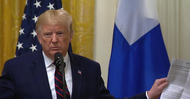 Trump lashes out at Biden and the whistleblower - CBS News