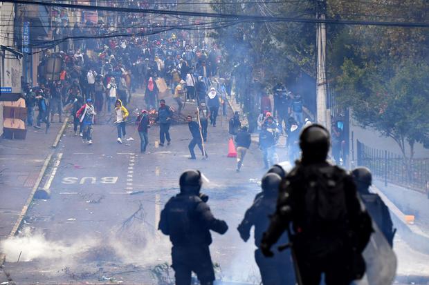 ECUADOR-ECONOMY-IMF-FUEL-PROTEST 