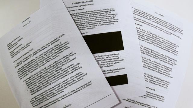 A section of a White House memorandum describing President Trump's call with Ukrainian President Volodymyr Zelenskiy shows Mr. Trump referring to the son of former Vice President Joe Biden September 25, 2019. 