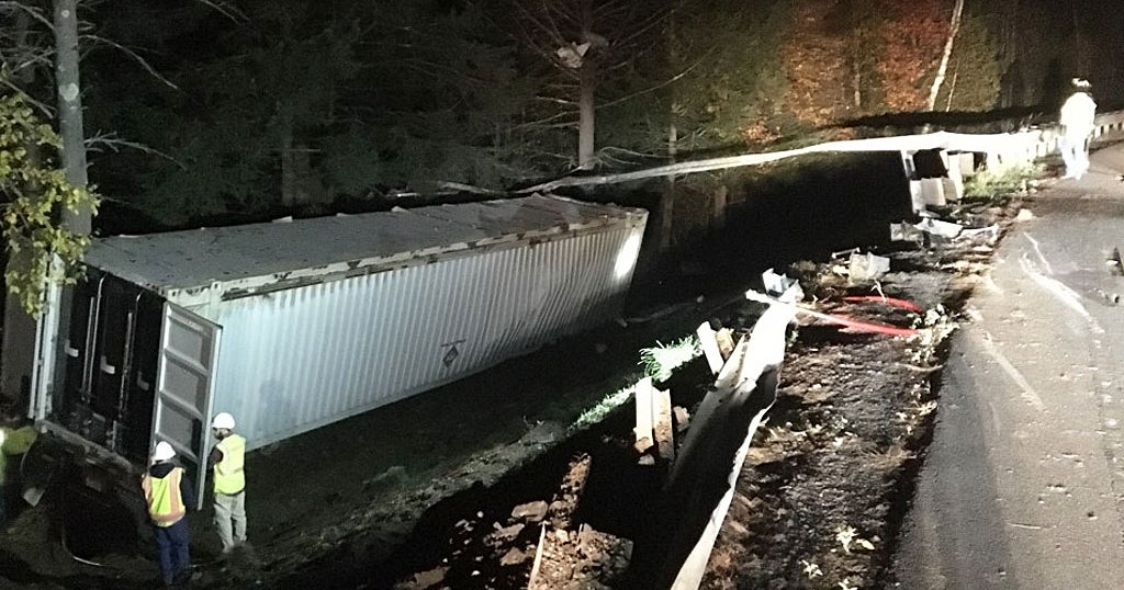 Driver Dies After Methane Tanker Truck Crash On Route 2 In Orange - CBS ...