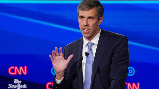 Democratic presidential candidate and former Rep. Beto O'Rourke speaks during the fourth U.S. Democratic presidential candidates 2020 election debate at Otterbein University in Westerville, Ohio U.S. 