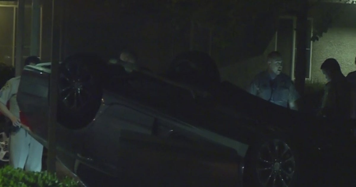 Car Rolls Over, Crashes Into Sacramento Apartment Complex On Power Inn ...