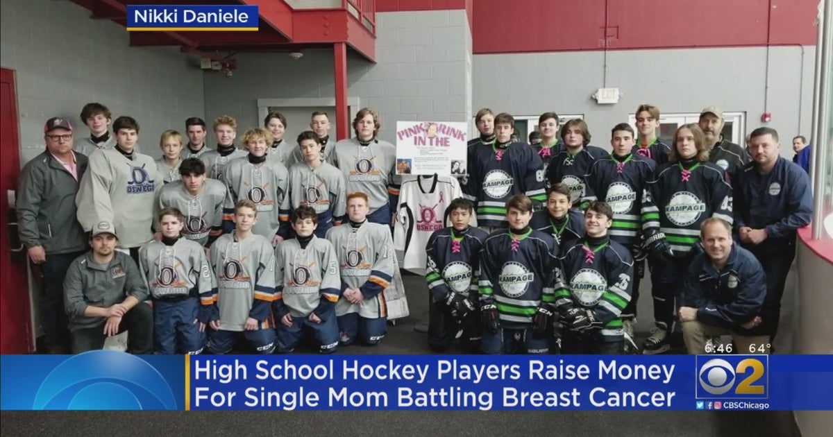 Suburban Club Hockey Teams Raise Money For Mom Fighting Cancer - CBS ...