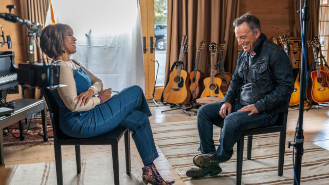Gayle King and Bruce Springsteen 