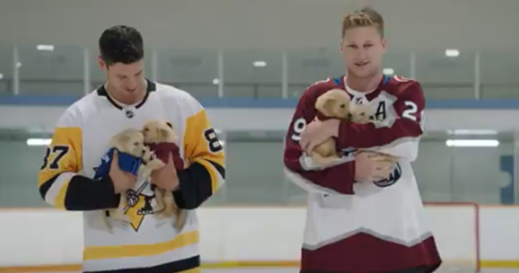 Pittsburgh Penguins Captain Sidney Crosby And Colorado Avalanche Star
