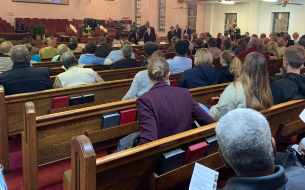 Community meeting in Fort Worth church 