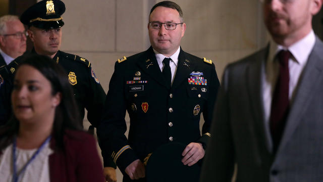 Director For European Affairs At The National Security Council Lt. Col. Alexander Vindman Testifies In Impeachment Inquiry 