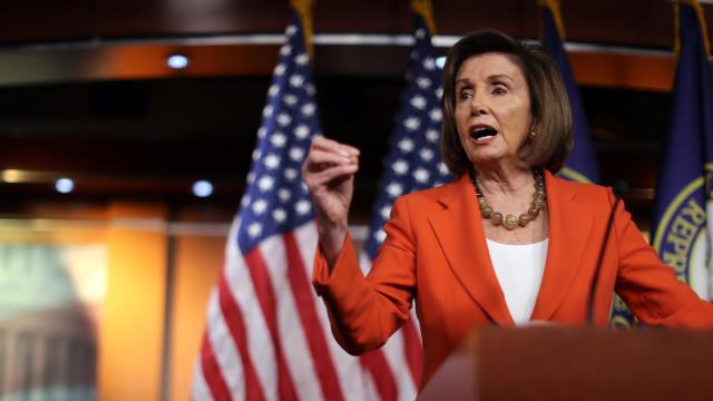 Speaker Pelosi Holds Weekly Press Conference Before House Votes On Impeachment 