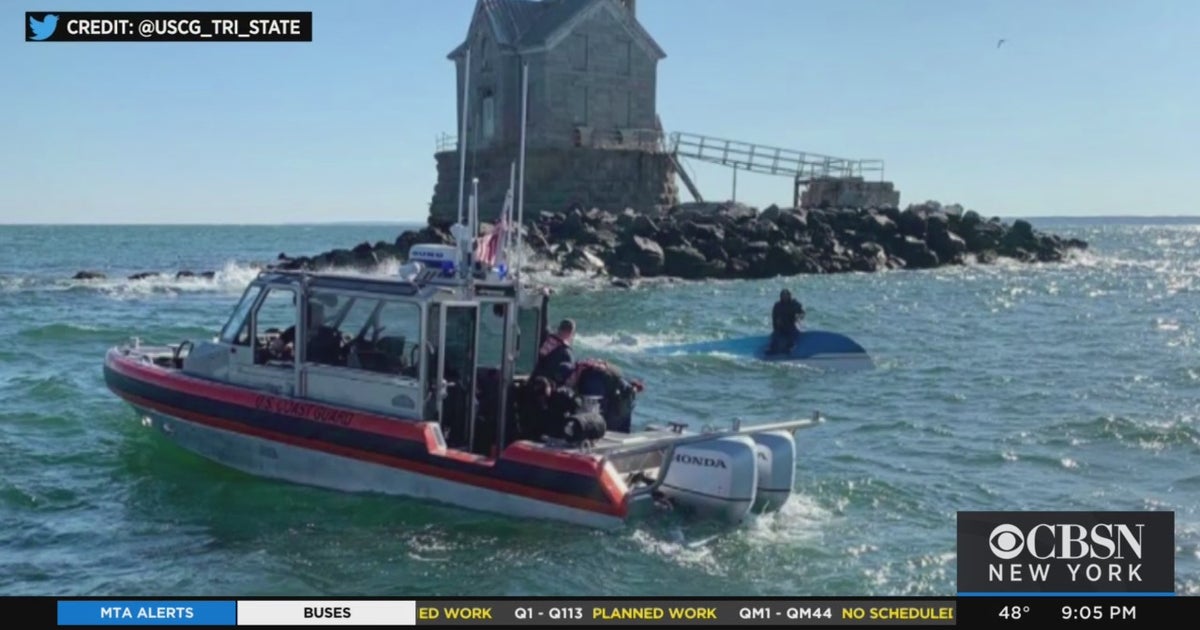 1 Dead, 3 Rescued After Boat Capsizes In Long Island Sound CBS New York