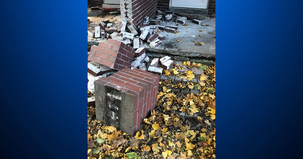 Crafton House Damaged After It's Hit By A Car CBS Pittsburgh