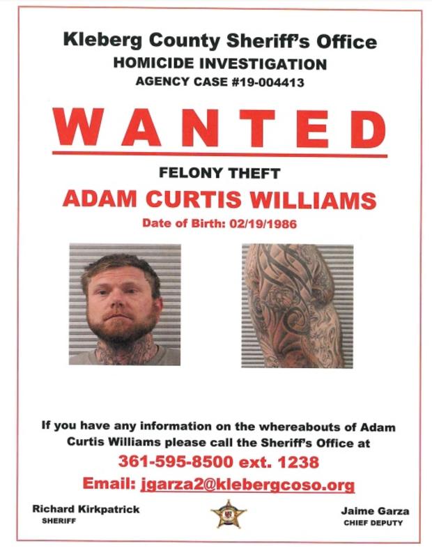 adam curtis williams wanted poster 