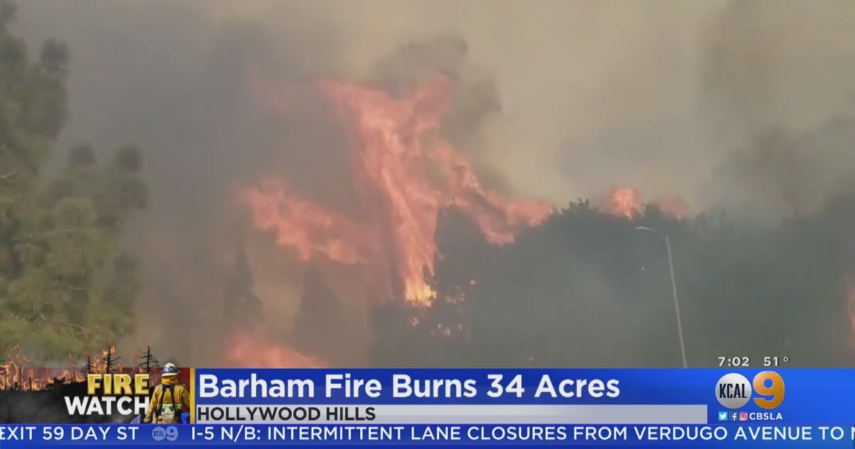 Barham Fire Now 80% Contained - CBS Los Angeles