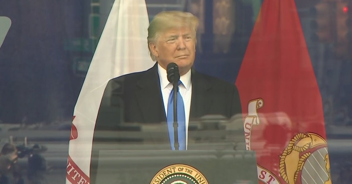 President Trump Makes History With Appearance At Veterans Day Parade
