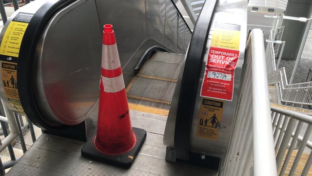 Broken Metrorail Escalator 