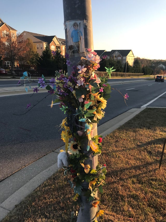 Zach Friedlander Roadside Memorial 