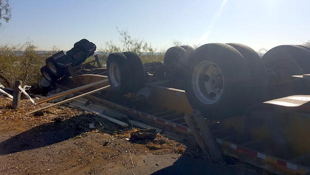 Lumber truck crash 3 