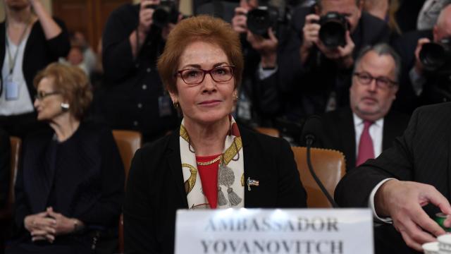 Former U.S. Ambassador To Ukraine Marie Yovanovitch Testifies At Impeachment Hearing 