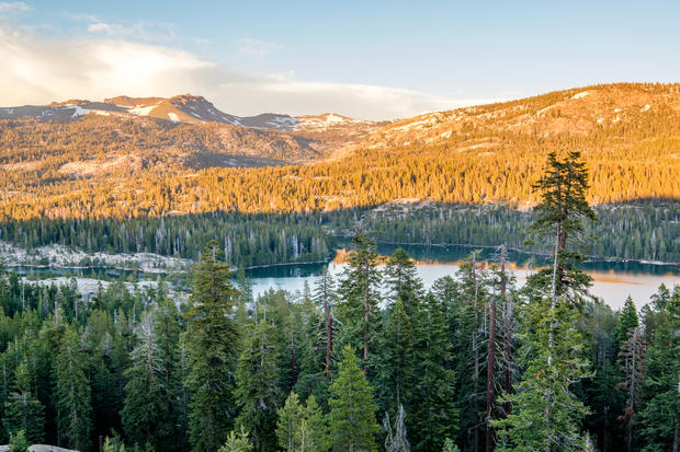 Sunset at Silver Lake, California 