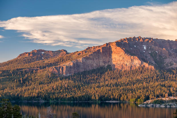 Sunset at Silver Lake, California 